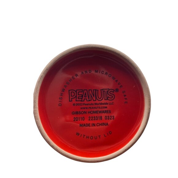 Peanuts Ceramic Travel Mugs/M1Cups Set Of 4 With Lids Inspiration Cartoon Snoopy - Picture 3 of 12